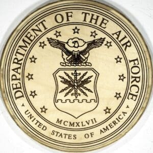 Official United States Air Force Plaque
  (Natural Backer)