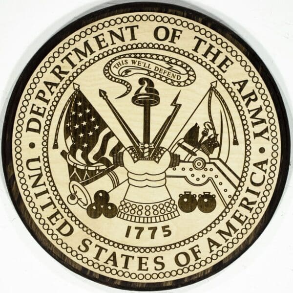 Official United States Army Plaque (Dark
  Backer)