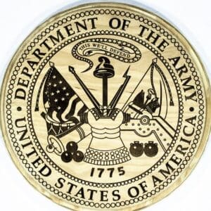 Official United States Army Plaque
  (Natural Backer)