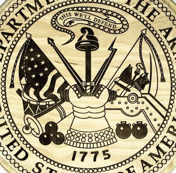 Official United States Army Plaque (Dark
  Backer) - Image 2