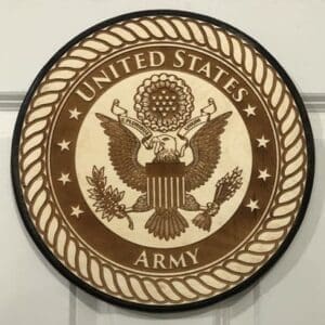 WC Version of the United States Army
  Plaque (dark backer)