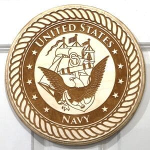 WC Version of the United States Navy  Plaque (light backer)