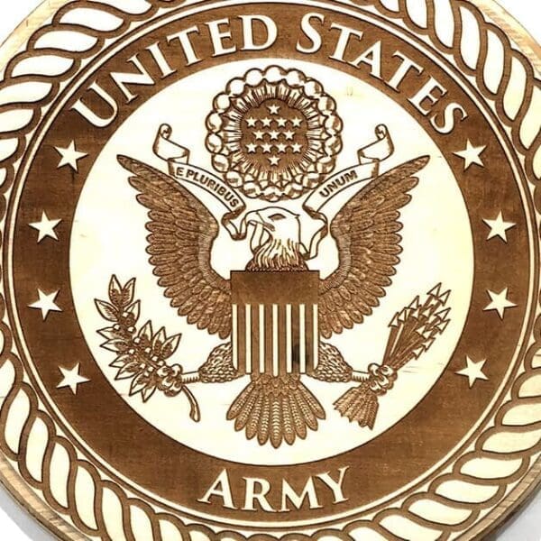 WC Version of the United States Army
  Plaque (light backer) - Image 2