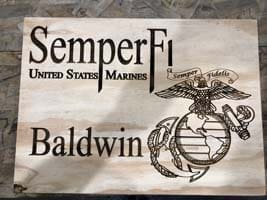 Custom Military Service Sign (outdoor)