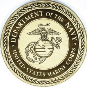 Official United States Marine Corps
  Plaque (Natural Backer)