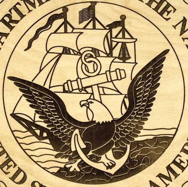 Official United States Navy Plaque
  (Natural Backer) - Image 2