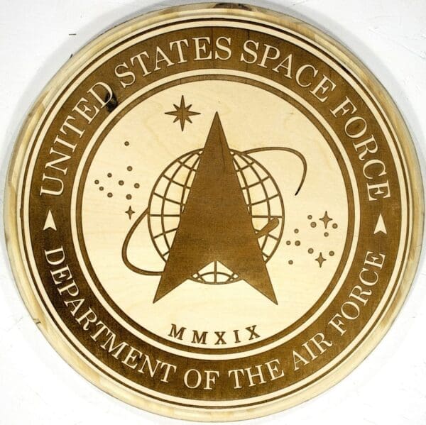 15in 6pc. Official United States Military  Branch Emblem Plaque Set (Natural Backer) - Image 6