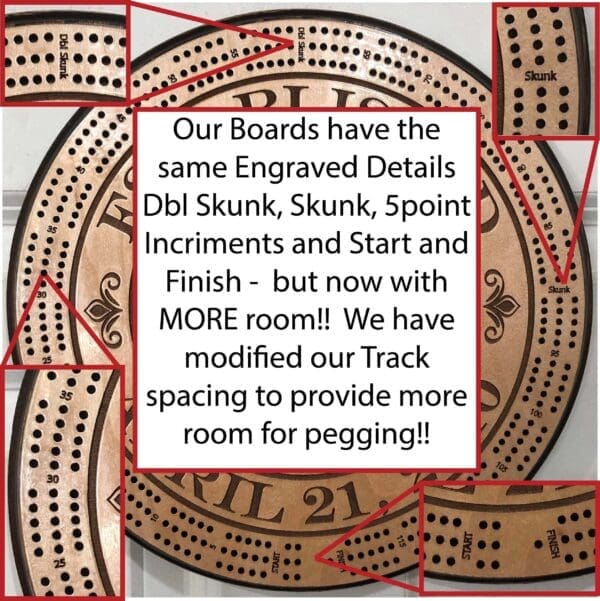 Thank You for Your Service Cribbage Board | 3-Track, 120-Point Round Game with Pegs & Cards - Image 7