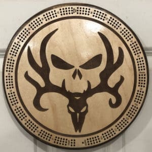 Bone Collector Cribbage Board | 3-Track, 120-Point Round Game with Pegs & Cards