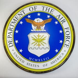 Air Force Full Color Printed Wall Plaque