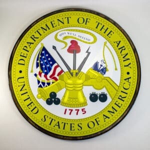 Army Full Color Printed Wall Plaque