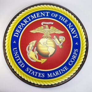Marine Corps Full Color Printed Wall Plaque