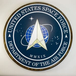 Space Force Full Color Printed Wall Plaque