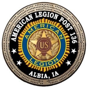 American Legion | Printed | C1: Post #, Post City, State | Cribbage