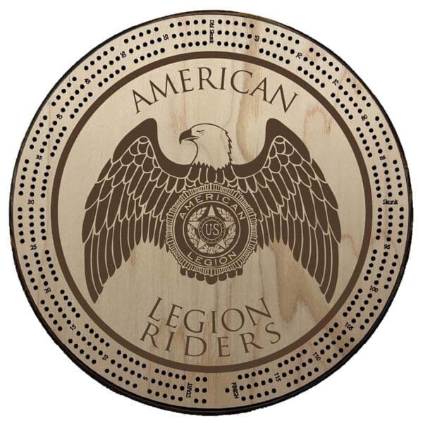 Riders | Engraved | Logo Only | Cribbage Board