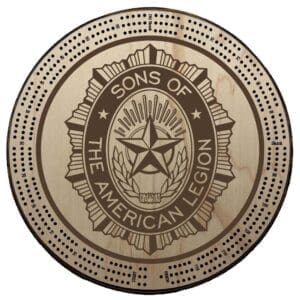 Sons (SAL) | Engraved | Logo Only | Cribbage Board
