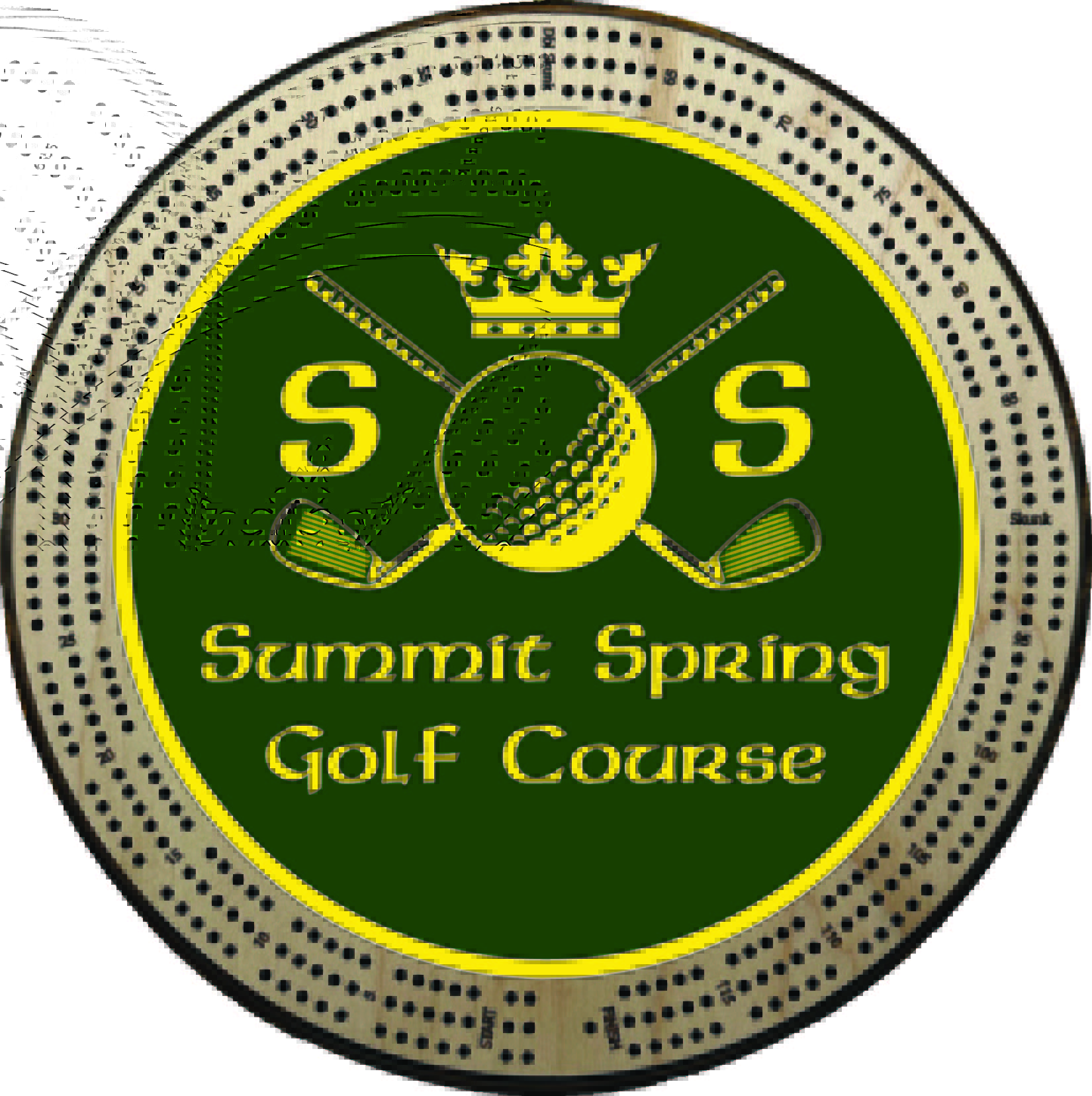 Your Business Logo Custom Color Cribbage Board | 3-Track, 120-Point Round Game with Pegs & Cards