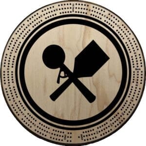 Custom Engrave 3 Track Cribbage Board - Culvers Scoop